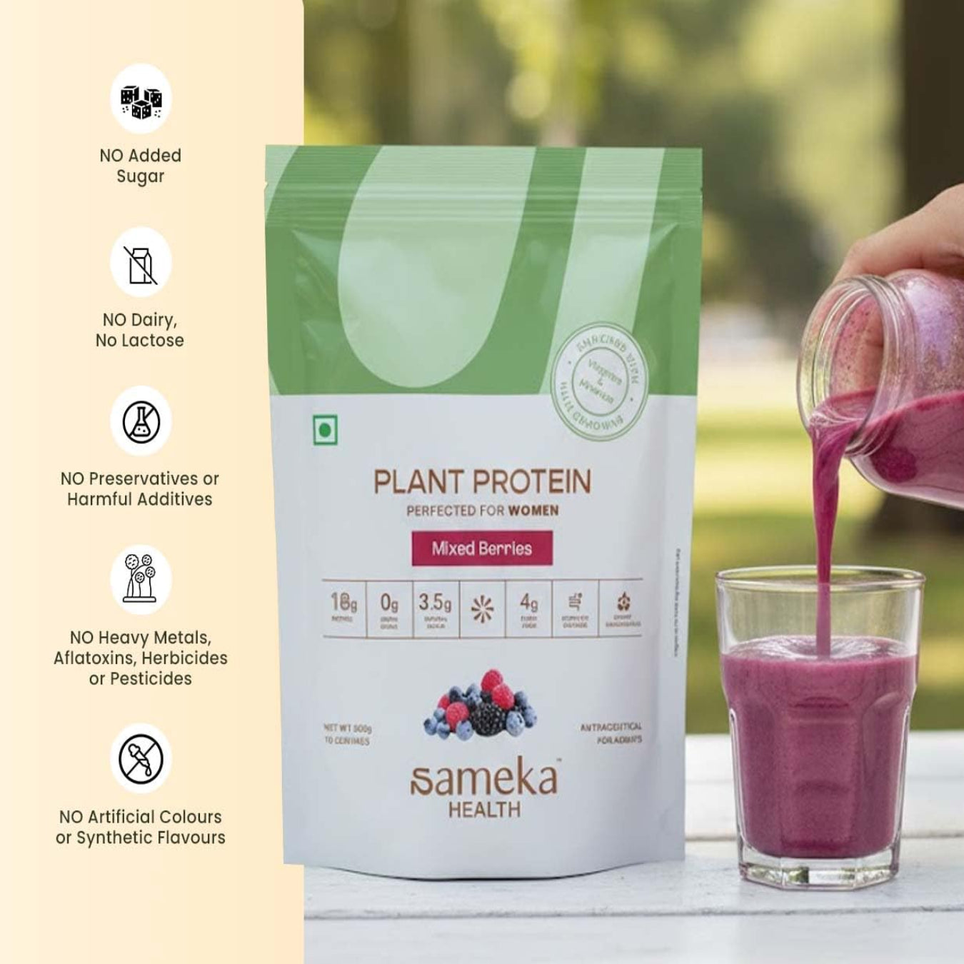 Plant Protein for Women- Mixed Berries (500g)