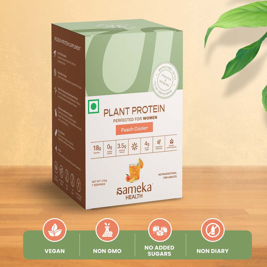Plant Protein for Women- Peach Cooler (Sachets x 7)