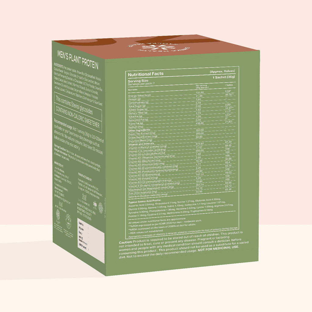 Plant Protein for Men- Peach Cooler (Sachets x 7)