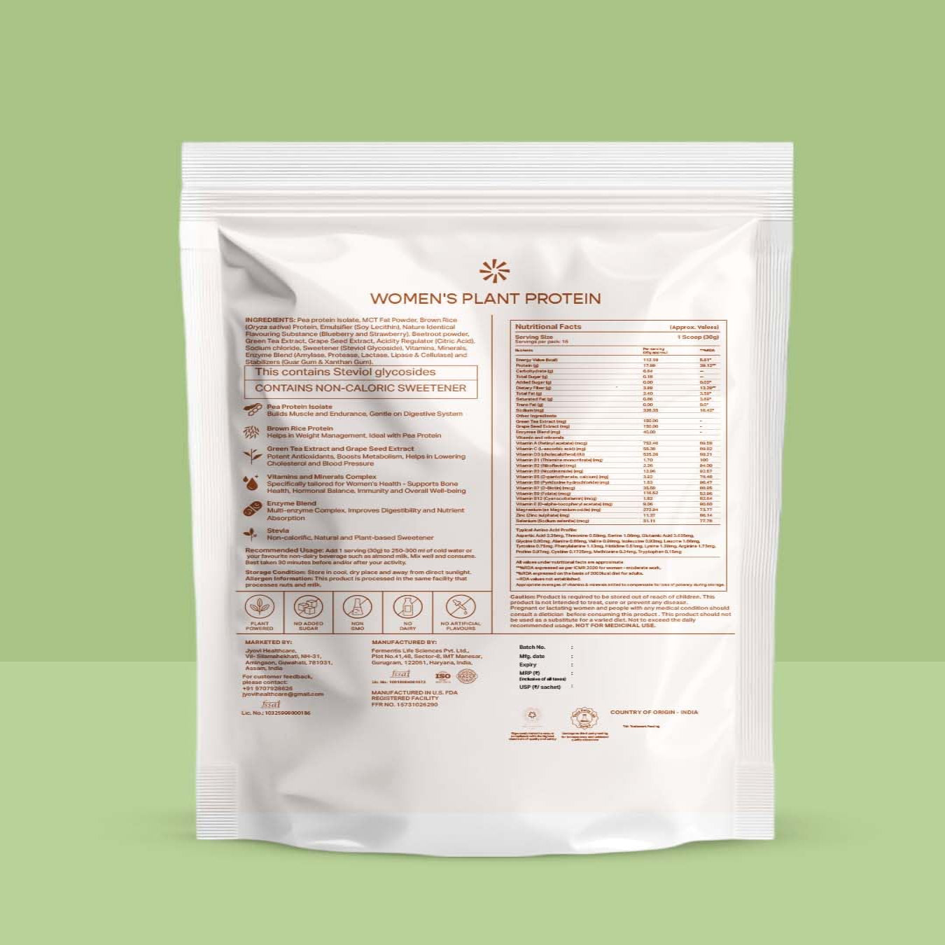 Plant Protein for Women- Mixed Berries (500g)