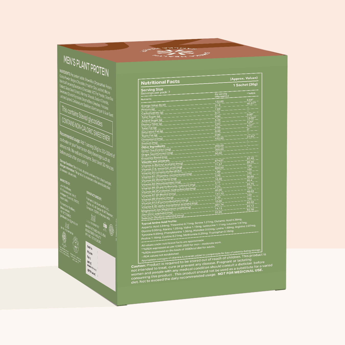 Plant Protein for Men- Mixed Berries (Sachets x 7)