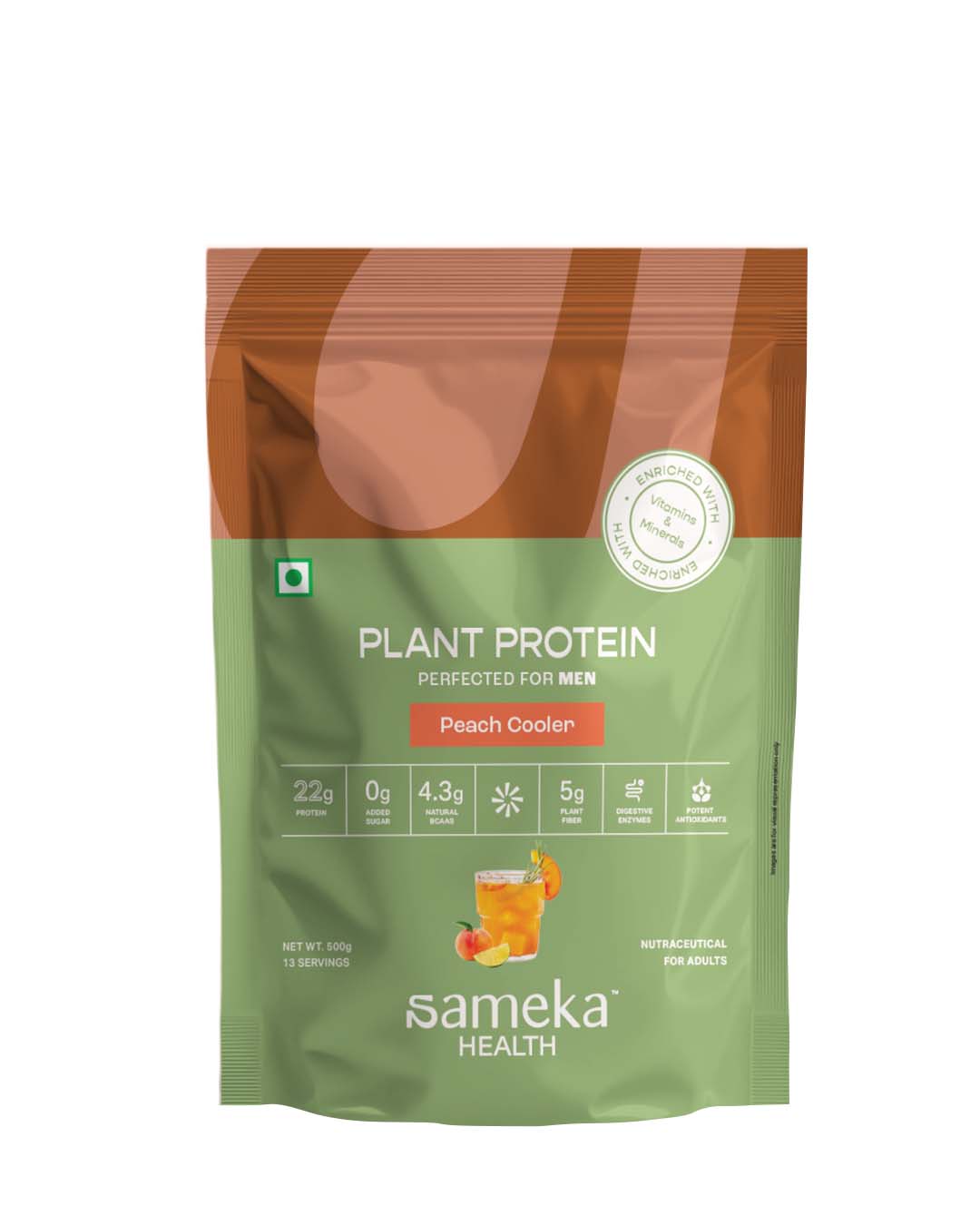 Plant Protein for Men- Peach Cooler