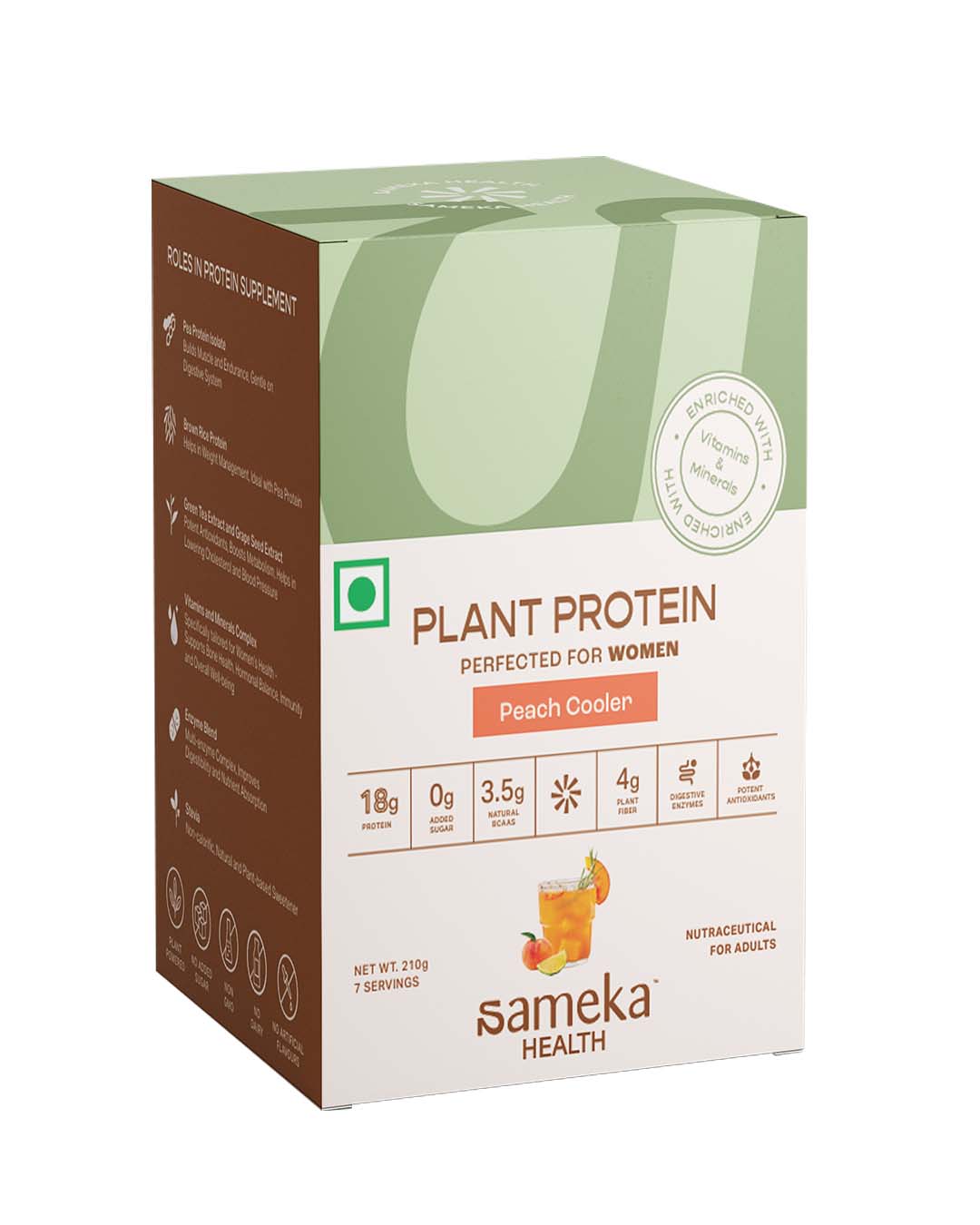 Plant Protein for Women- Peach Cooler